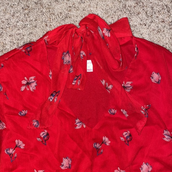 Red Floral Dress - Picture 2 of 3